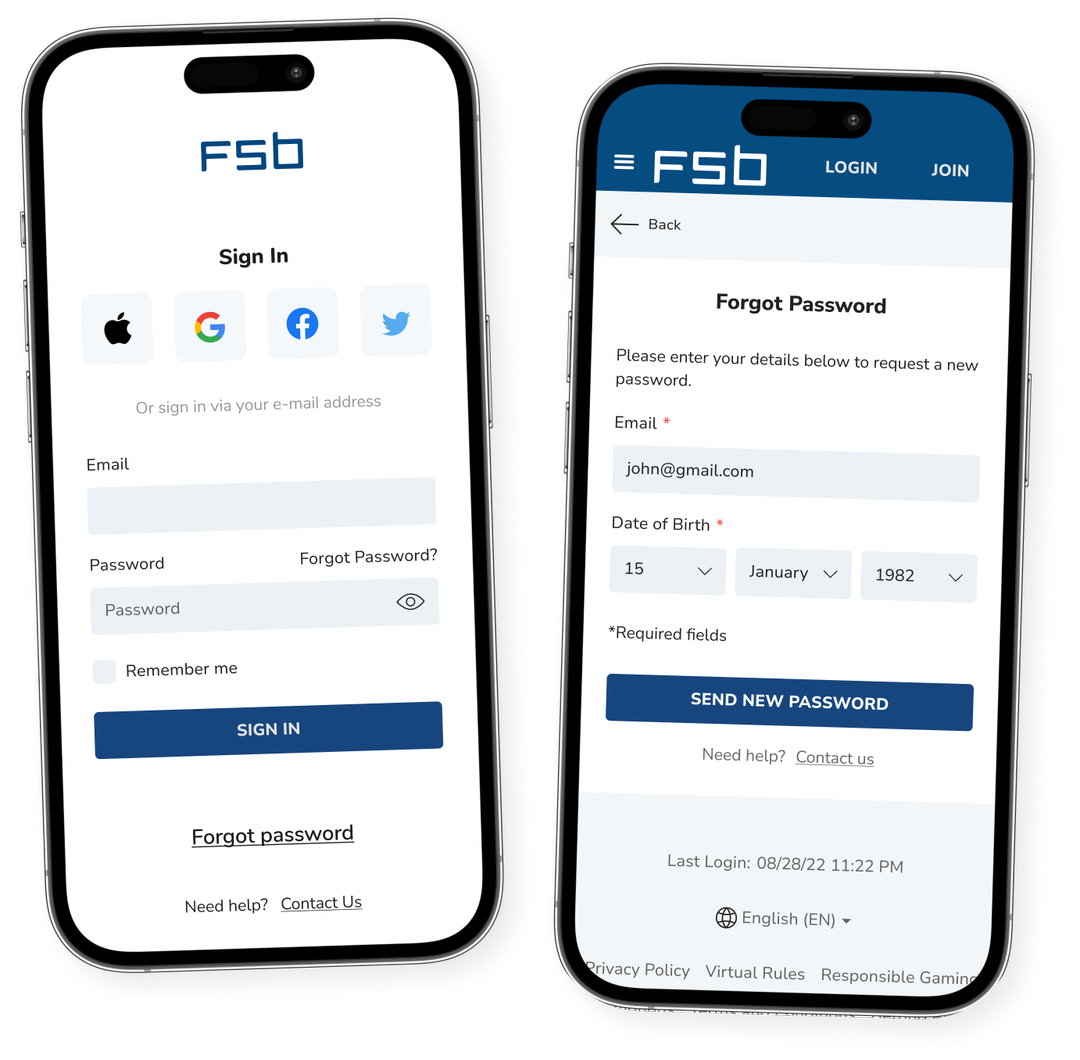 FSB Social Account Login